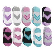 Wholesale - 10pk TG MARLED COLORBLOCK LINER SOCKS SIZE 9-11, UPC: 193159142865